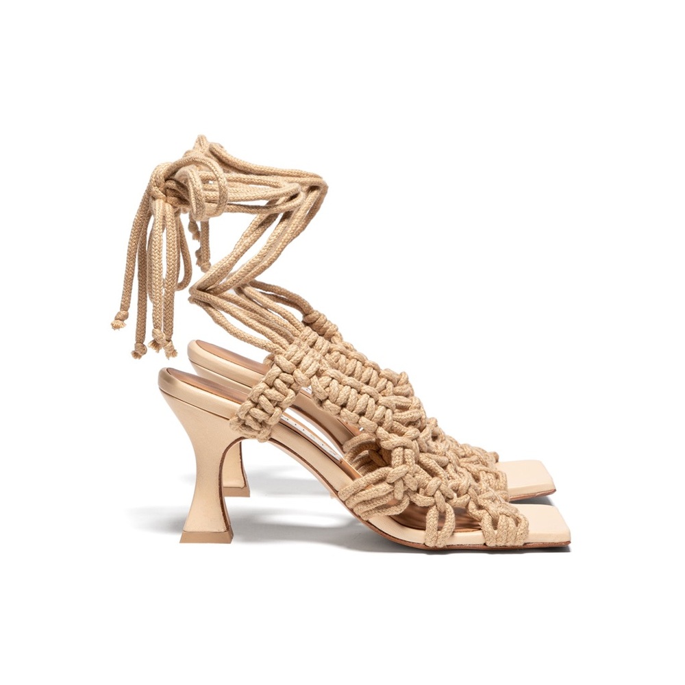 Miista Stephanie Sandals in Coffee Milk (NWT - Box included)